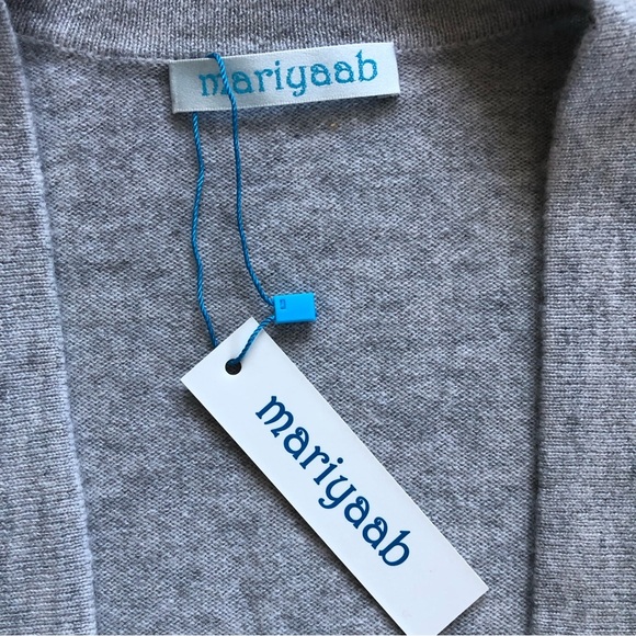 Mariyaab Women's 100% Fine Cashmere Soft Long Sleeve Cardigan Sweater Size S - Picture 6 of 13